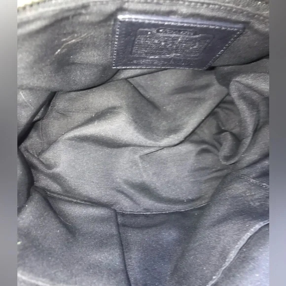 STUNNING Authentic Coach Metallic Purple & Blue Leather Handbag Tote - Picture 9 of 13